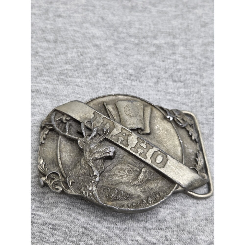 1985 Siskiyou Idaho Elk Bull Wildlife Hunting Belt Buckle